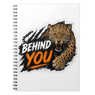 Leopard Bakom Dig Anteckningsbok