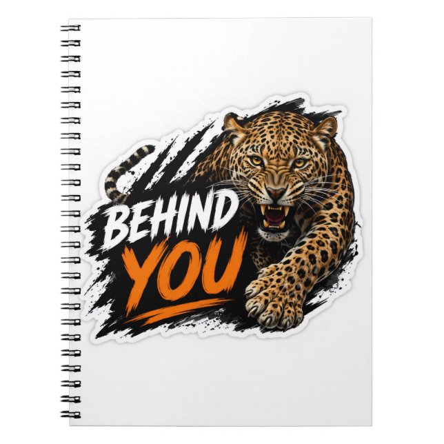 Leopard Bakom Dig Anteckningsbok (Framsidan)