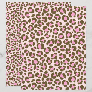 Leopard Beige Rosa Brown