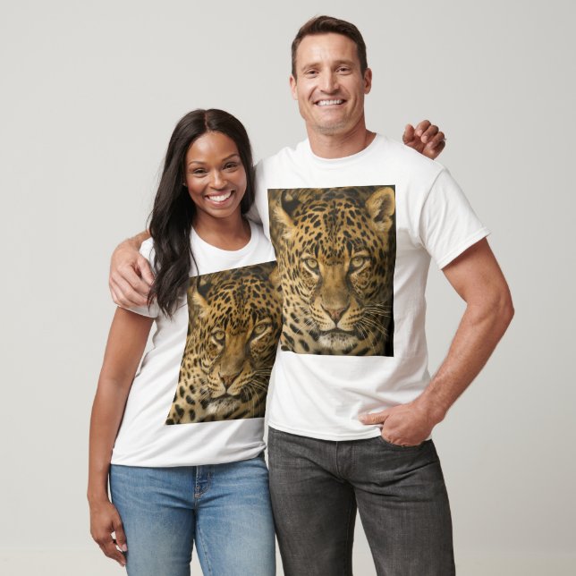 LEOPARD BIG ANSIKTE T-shirts (Unisex)