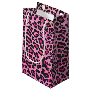 Leopard Black and Shock rosa Print