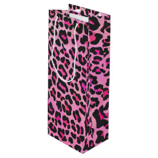 Leopard Black and Shock rosa Print