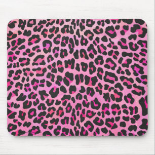 Leopard Black and Shock rosa Print Musmatta