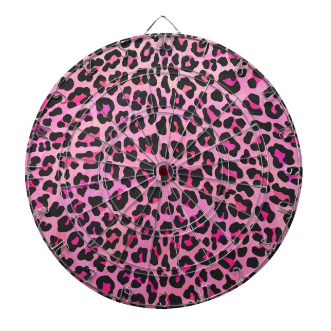 Leopard Black and Shock rosa Print Piltavla (Framsidan)