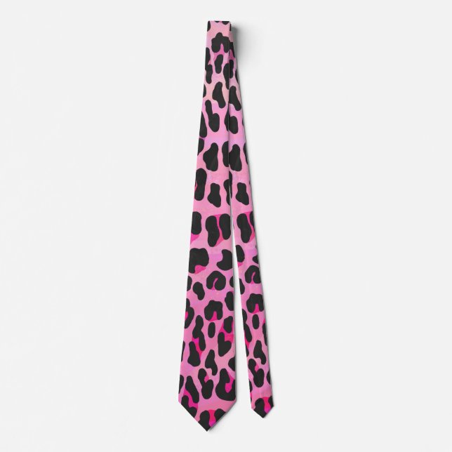 Leopard Black and Shock rosa Print Slips (Framsida)