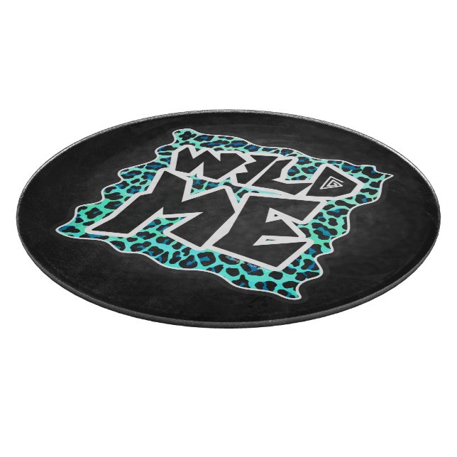Leopard Black and Teal Print (Hörn)