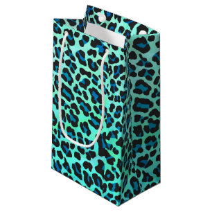 Leopard Black and Teal Print