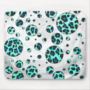 Leopard Black and Teal Print Musmatta