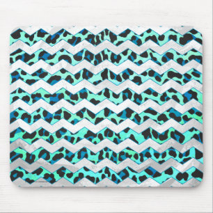 Leopard Black and Teal Print Musmatta