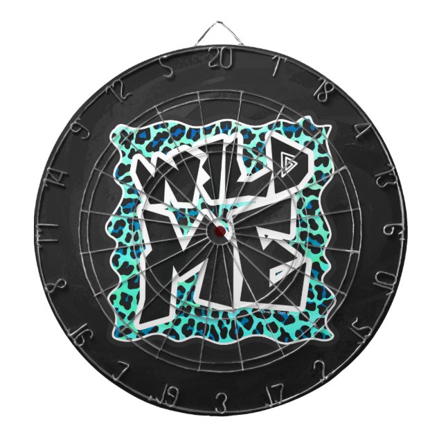 Leopard Black and Teal Print Piltavla (Framsidan)