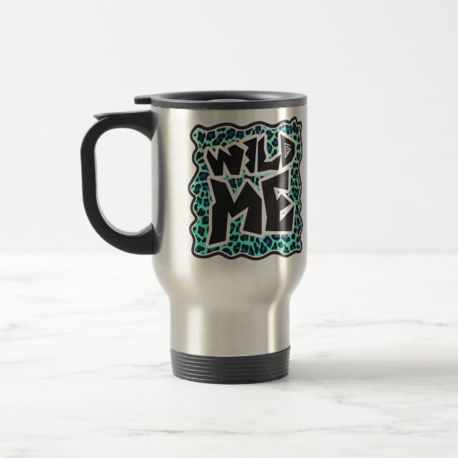 Leopard Black and Teal Print Resemugg (Vänster)