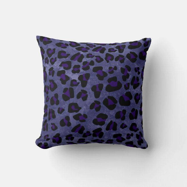 *~* Leopard Black Kudde (Framsida)