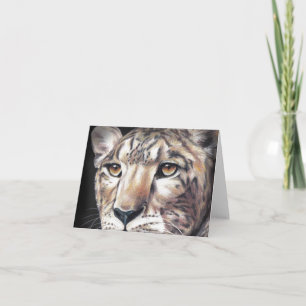 Leopard Blank Note Card Kort