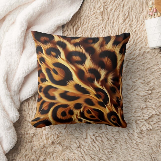 Leopard Bliss: Fet Prints, Mysigt Nights Kudde (Filt)