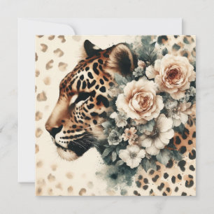 Leopard-blomkort