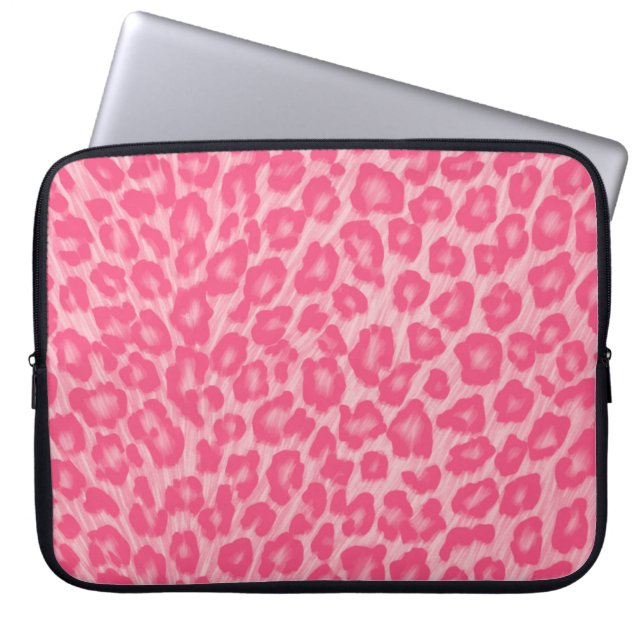 Leopard Blush  Laptop Fodral (Framsidan)