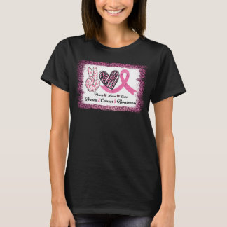 ?Leopard bröstcancerfreden i kärlek hoppas överlev T Shirt