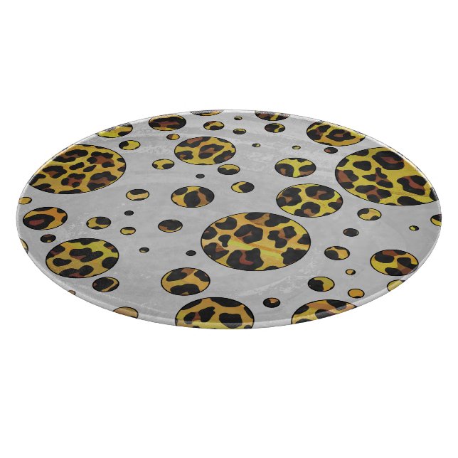 Leopard Brown och Gult Polka Dot (Hörn)