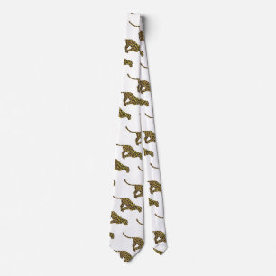 Leopard Brown och Gult Silhouette Slips