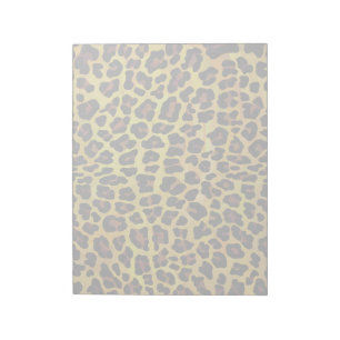 Leopard Brown och Gult Skriv ut Anteckningsblock