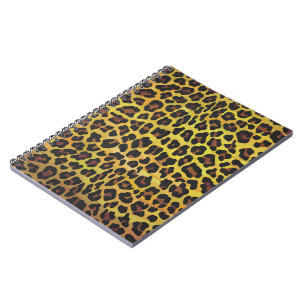 Leopard Brown och Gult Skriv ut Anteckningsbok