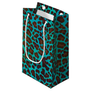 Leopard Brown och Teal Print