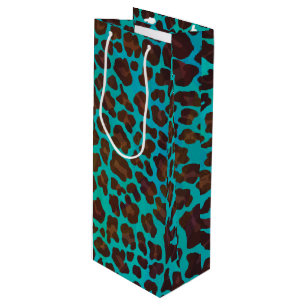 Leopard Brown och Teal Print
