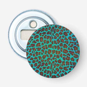 Leopard Brown och Teal Print Flasköppnare