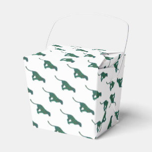 Leopard Brown och Teal Print Presentaskar