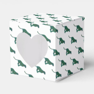 Leopard Brown och Teal Print Presentaskar