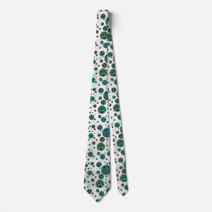 Leopard Brown och Teal PrintPolka Dots Slips