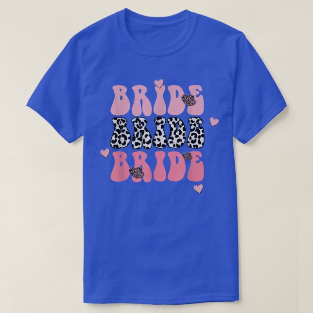 Leopard Brud Bröllopsdusch Brud Att Vara Sjungbrud T Shirt (Design framsida)
