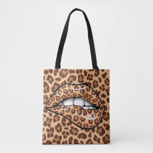 Leopard brud cheetah mönster tygkasse