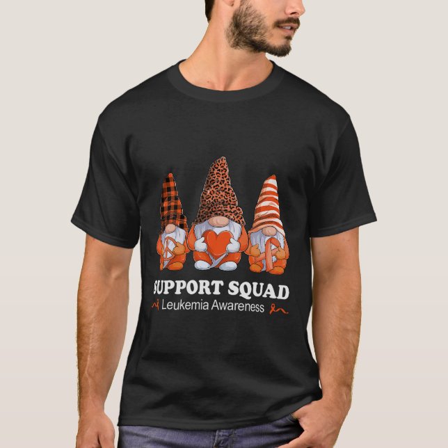 Leopard Buffalo Play Gnome Support Squad Leukemia T Shirt (Framsida)