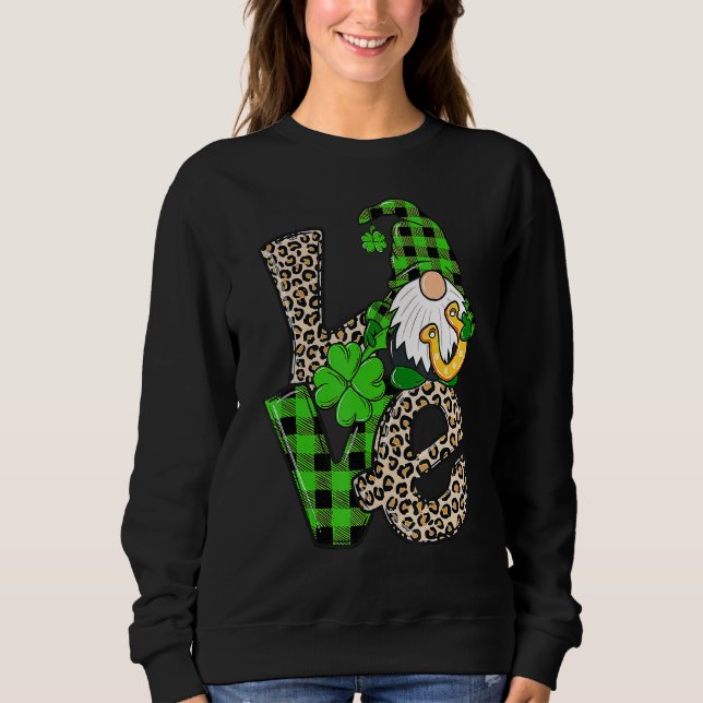 Leopard Buffalo Play Gnomies St patricks day Gnom T Shirt (Framsida)