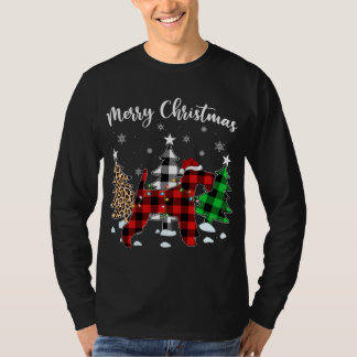 Leopard Buffalo Play Wire Fox Terrier Hund Christm T Shirt
