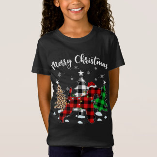 Leopard Buffalo Play Wire Fox Terrier Hund Christm T Shirt