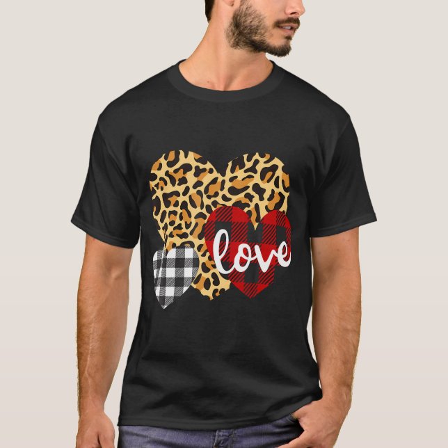 Leopard Buffalo Psted för Women Valen T Shirt (Framsida)