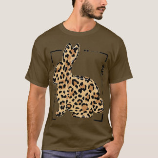 Leopard Bunny Rabbit Påsk Day Handflatan Söndag Gi T Shirt