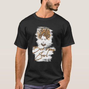 Leopard Butterflies Messy Bun Best Nanny någonsin  T Shirt
