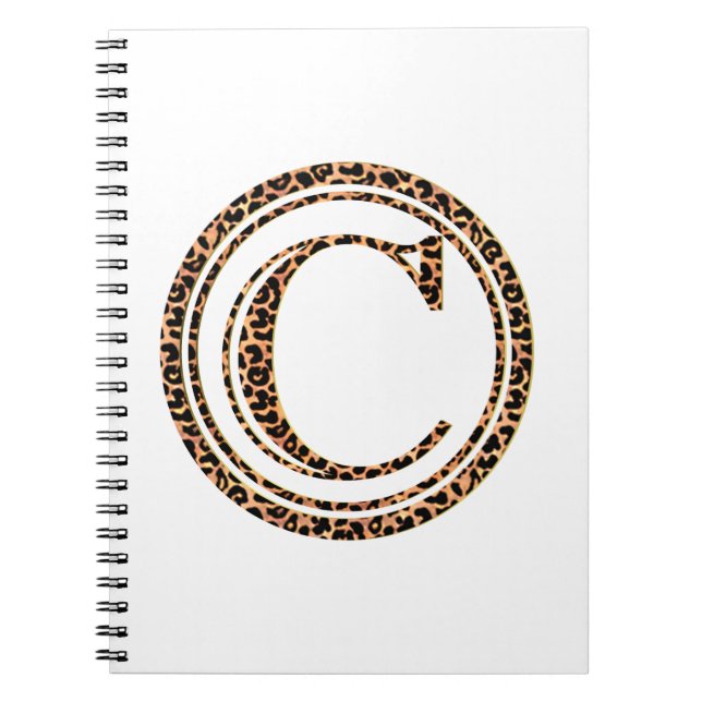 leopard C Anteckningsbok Med Spiral (Framsidan)