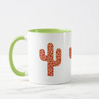 Leopard cactus träd mugg