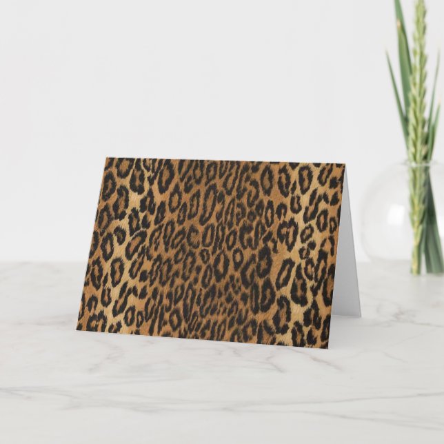 Leopard Card Kort (Framsida)