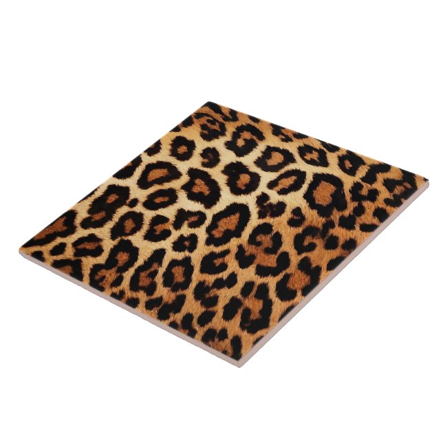 Leopard Cat Modern Animal Print Collection Kakelplatta (Sidan)
