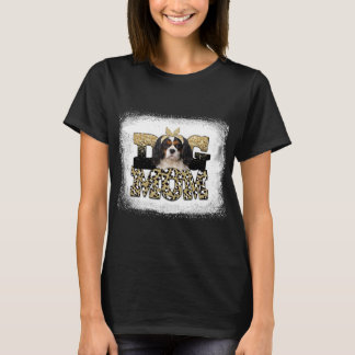 Leopard Cavalier Kung Charles spanel mamma mammor T Shirt