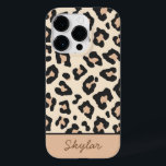 Leopard Cheetah Animal Print Anpassningsbar Cursiv<br><div class="desc">Det här är en Cheetah Leopard Animal Print Anpassningsbar Cursive Namn iPhone Telefonväska!</div>
