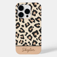 Leopard Cheetah Animal Print Anpassningsbar Cursiv