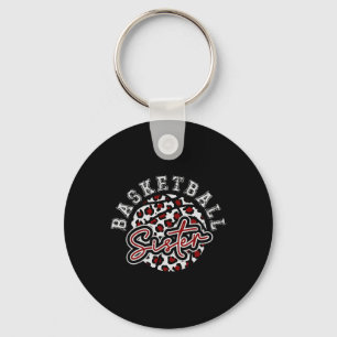 Leopard Cheetah Bysketbyll Sister Nyckelring