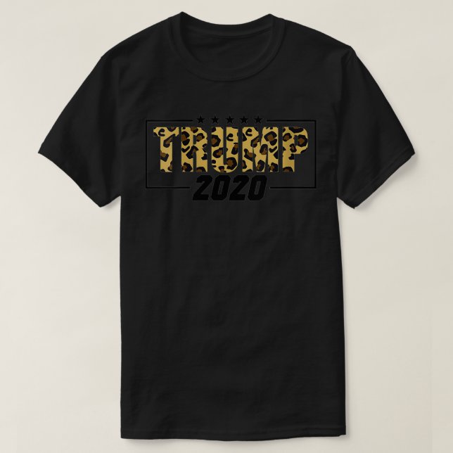 Leopard Cheetah Mönster Vote Pre 2020 T Shirt (Design framsida)