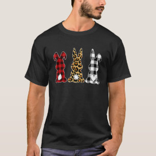 Leopard Cheetah Play Bunny Rabbit Funny Påsk Ho T Shirt